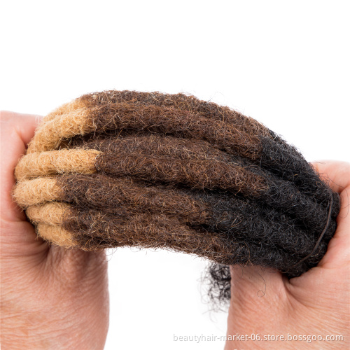 BLT hair wholesale human dreadlock extensions human hair real loc extensions 0.6cm 1B427 dreadlock